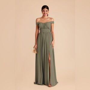 Birdy Grey Grace Chiffon Dress in Thyme